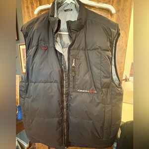 Cinch Men's Reversible Dark Gray/black down Puffer Vest